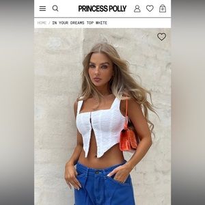 Princess Polly white corset top